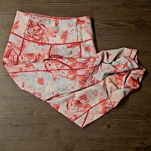 XS women's leggings pink pattern